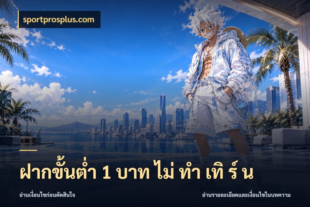 ฝากขั้นต่ำ 1 บาท ไม่ ทำ เทิ ร์ น sportprosplus.com เงินตั้งต้นกับความสนุกที่คุณกำหนด