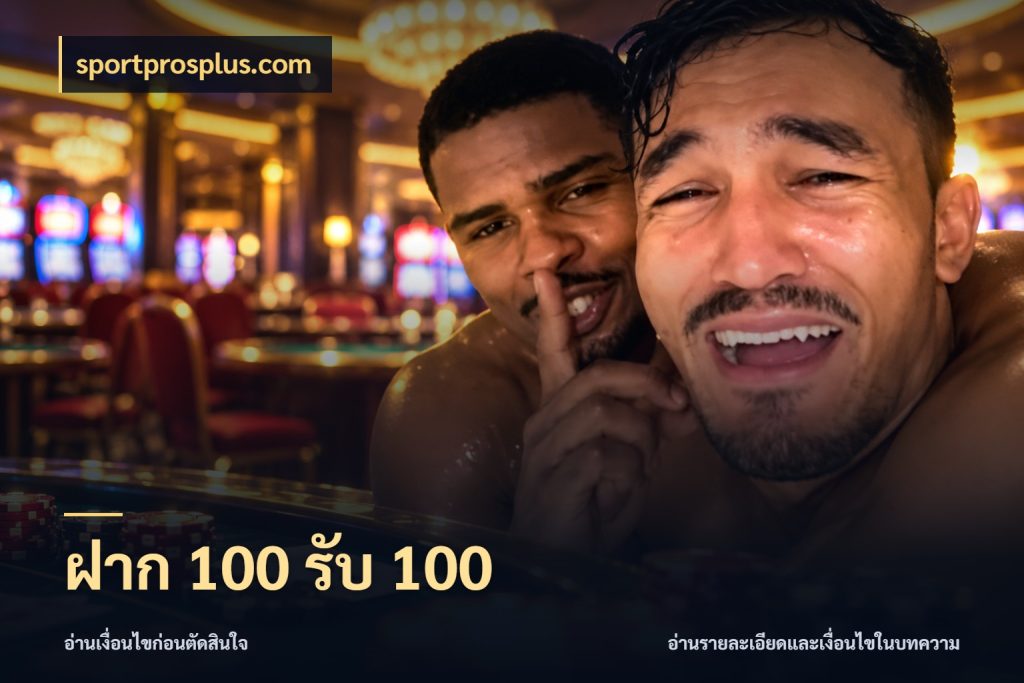 ฝาก 100 รับ 100 เปิดมุมโปรให้เข้ากับเกมแนวโปรด สไตล์ sportprosplus.com