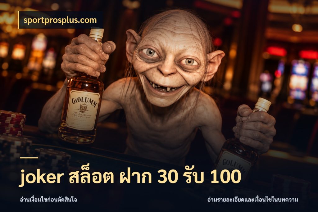 joker สล็อต ฝาก 30 รับ 100 จุดเด่นของเครดิตที่คนชอบเกมอยากรู้ กับ sportprosplus.com