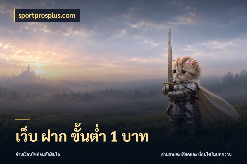 เว็บ ฝาก ขั้นต่ำ 1 บาท สายทุนน้อยเลือกความสนุกให้พอดี กับ sportprosplus.com