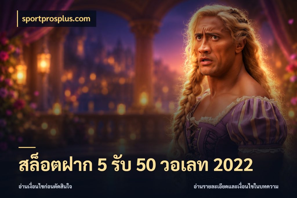 สล็อตฝาก 5 รับ 50 วอเลท 2022 โปรยอดรับที่สายเกมสนใจ กับ sportprosplus.com
