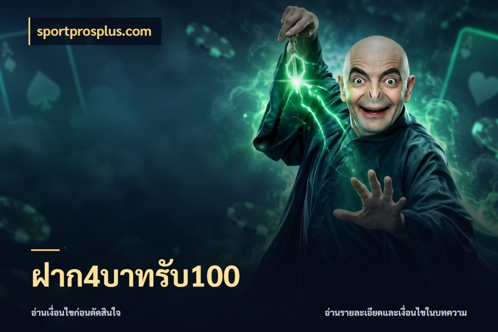 ฝาก4บาทรับ100 สายโบนัสเลือกจังหวะสนุกได้อย่างไร สไตล์ sportprosplus.com