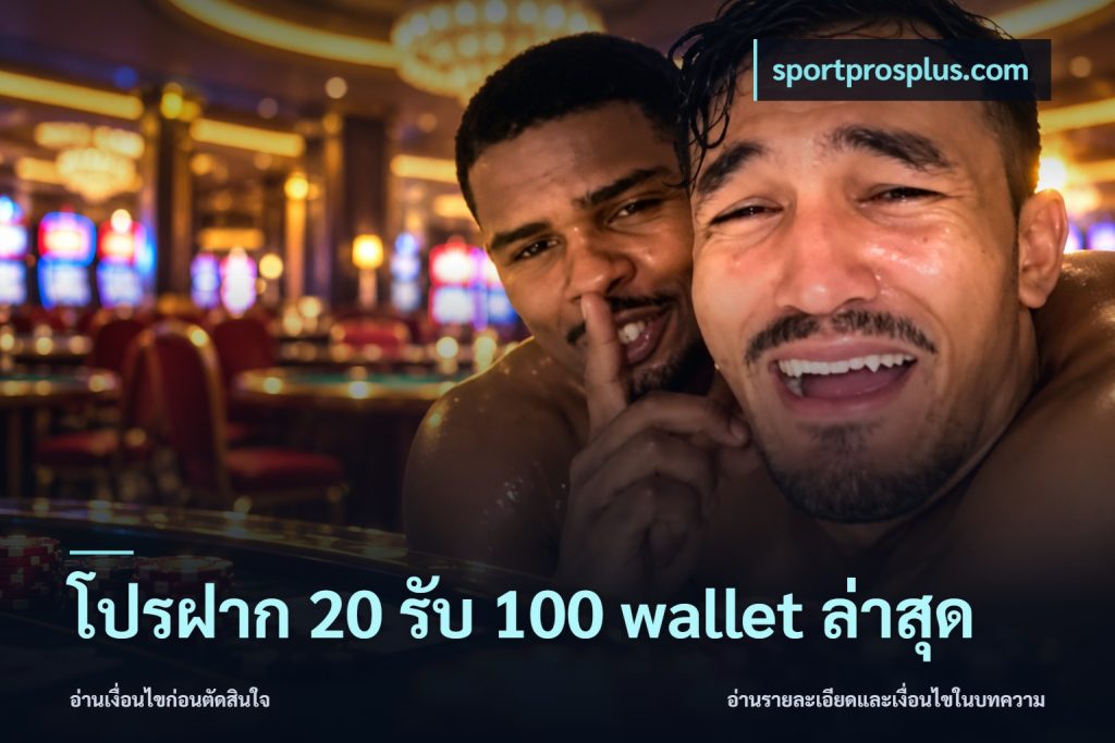 โปรฝาก 20 รับ 100 wallet ล่าสุด