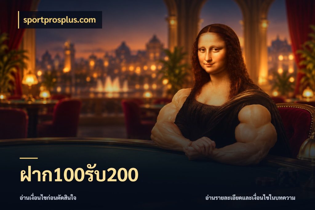 ฝาก100รับ200 สนุกกับตัวเลือกโปรในสไตล์ของคุณ สไตล์ sportprosplus.com