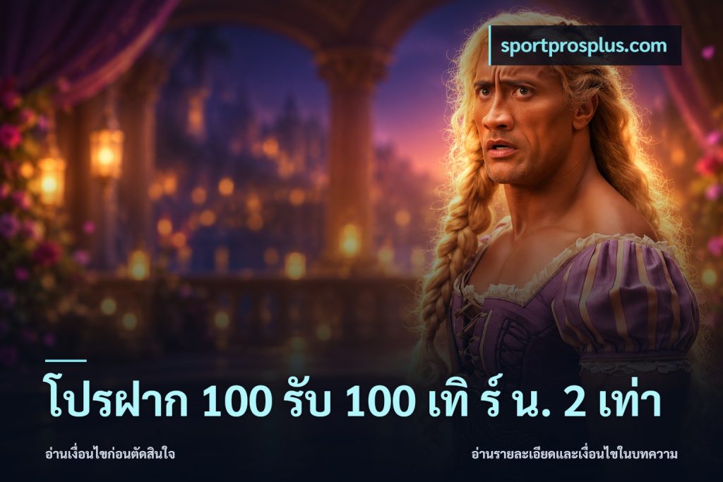 โปรฝาก 100 รับ 100 เทิ ร์ น. 2 เท่า