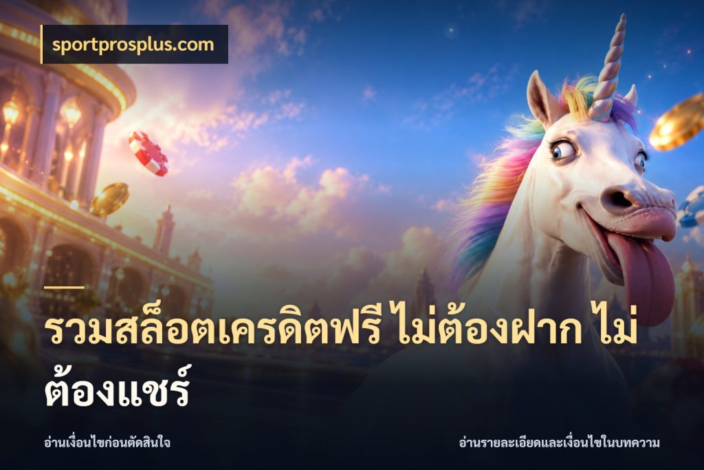 รวมสล็อตเครดิตฟรี ไม่ต้องฝาก ไม่ต้องแชร์ sportprosplus.com ชนิดเครดิตกับสิทธิ์ที่คุณอยากรู้