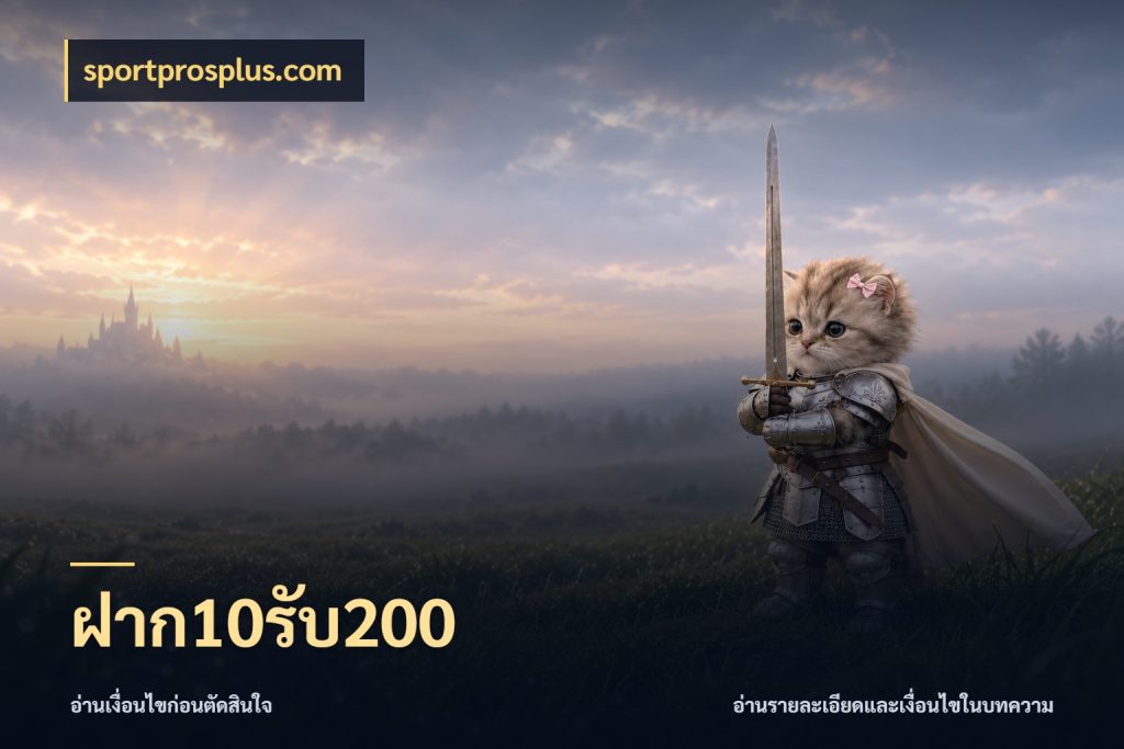 ฝาก10รับ200 สีสันของโปรฝากและยอดรับ ในมุม sportprosplus.com