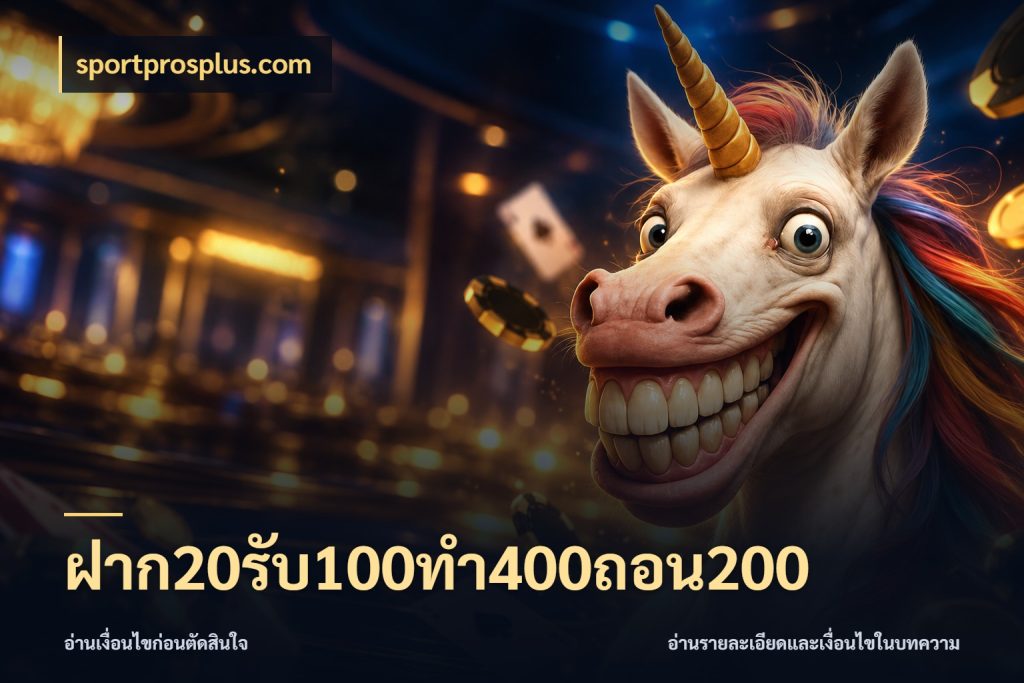 ฝาก20รับ100ทํา400ถอน200 sportprosplus.com รูปแบบโบนัสกับสิทธิ์ของสายเกม