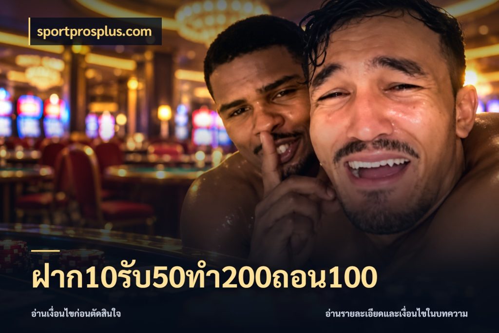 ฝาก10รับ50ทํา200ถอน100 จับประเด็นยอดรับก่อนเลือกความสนุก ในมุม sportprosplus.com