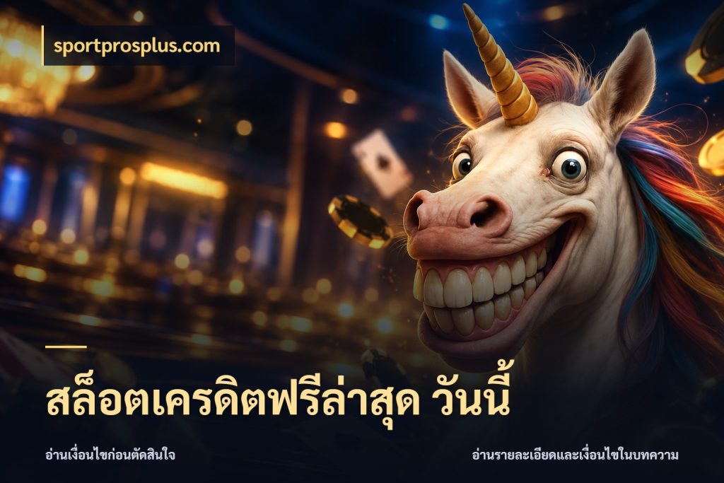 สล็อตเครดิตฟรีล่าสุด วันนี้ เลือกสไตล์ความสนุกจากรูปแบบเครดิต ในมุม sportprosplus.com