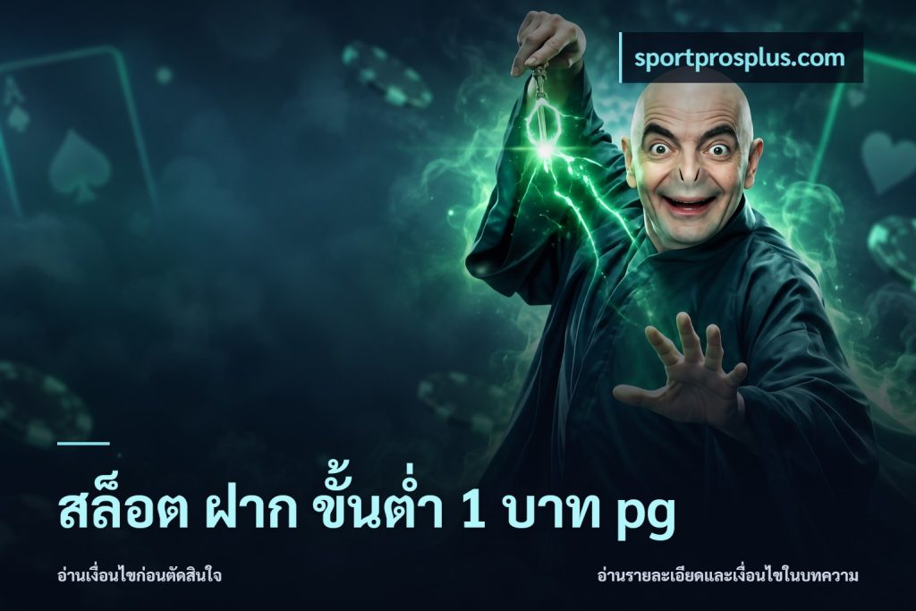 สล็อต ฝาก ขั้นต่ำ 1 บาท pg