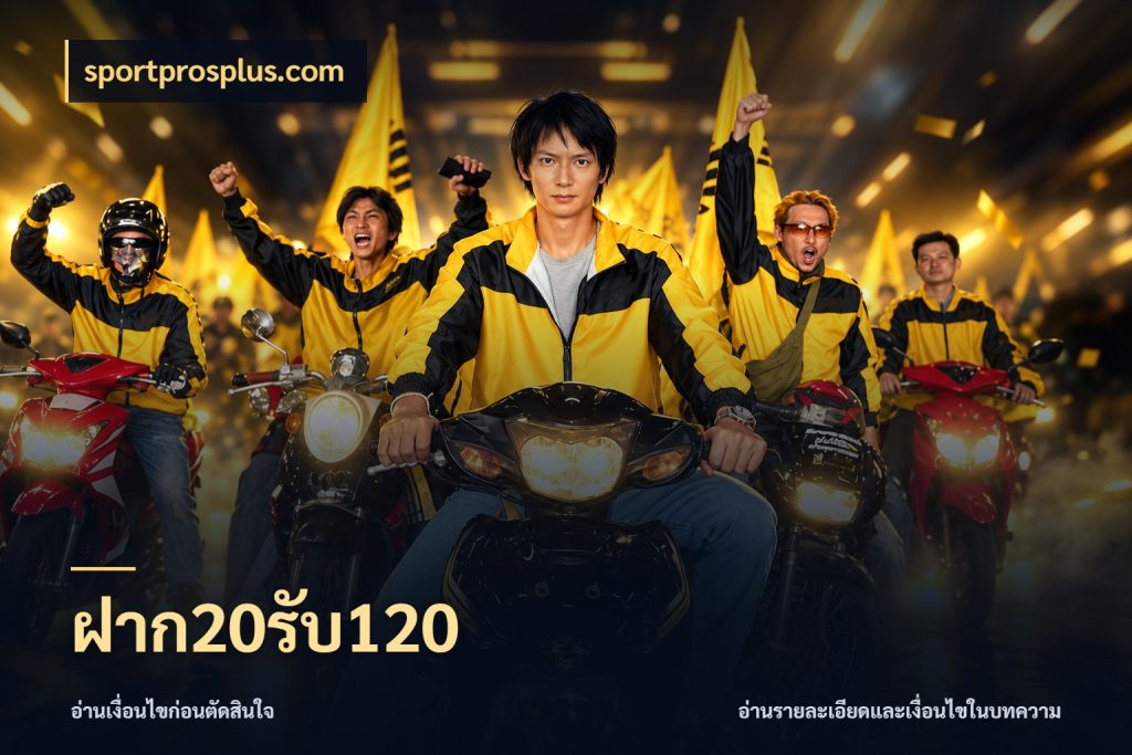 ฝาก20รับ120 ยอดฝากและยอดรับในมุมของคนชอบลุ้น กับ sportprosplus.com