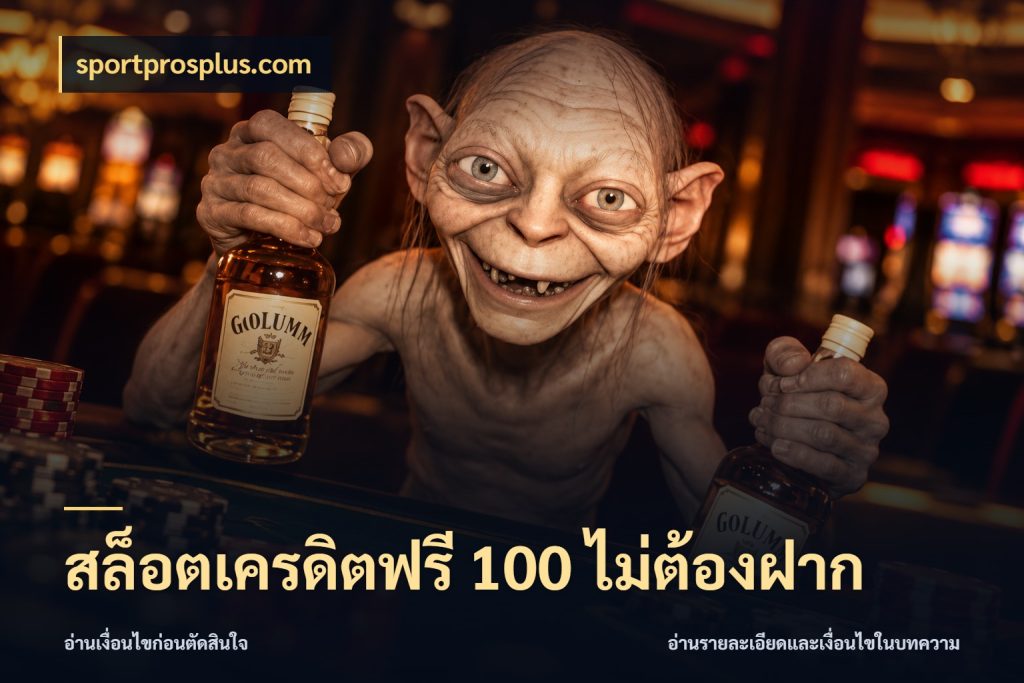 สล็อตเครดิตฟรี 100 ไม่ต้องฝาก สิทธิ์ที่สายโบนัสสนใจกับวิธีรับ ในมุม sportprosplus.com