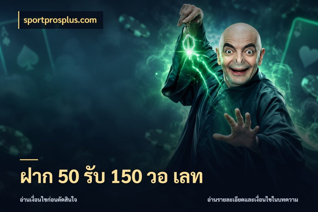 ฝาก 50 รับ 150 วอ เลท สนุกกับตัวเลือกโปรในสไตล์ของคุณ สไตล์ sportprosplus.com