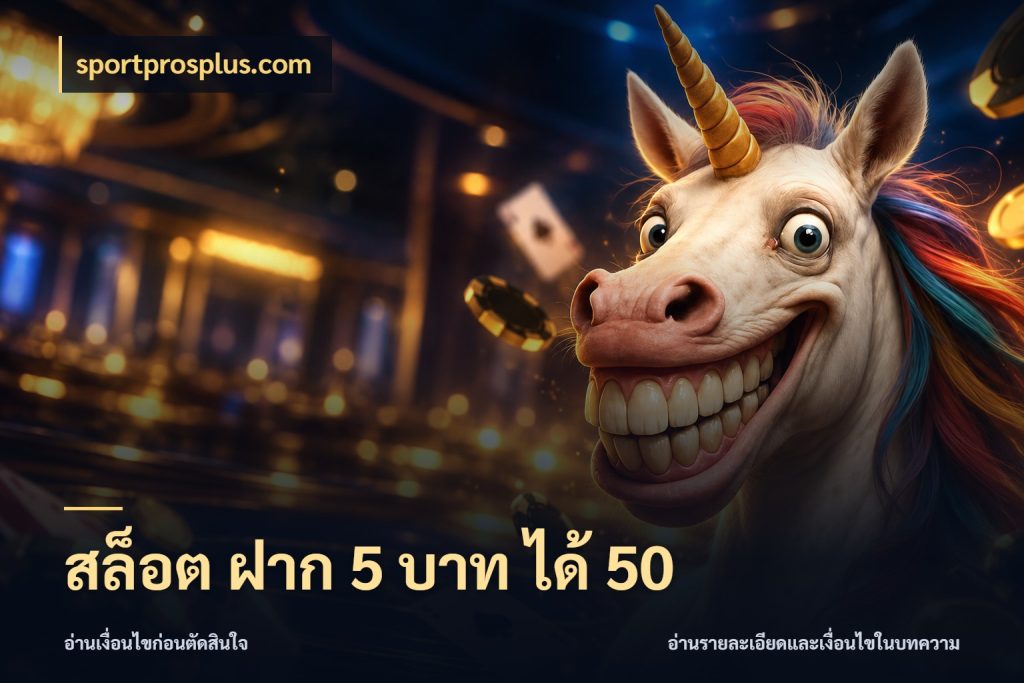 สล็อต ฝาก 5 บาท ได้ 50 สนุกกับตัวเลือกโปรในสไตล์ของคุณ กับ sportprosplus.com