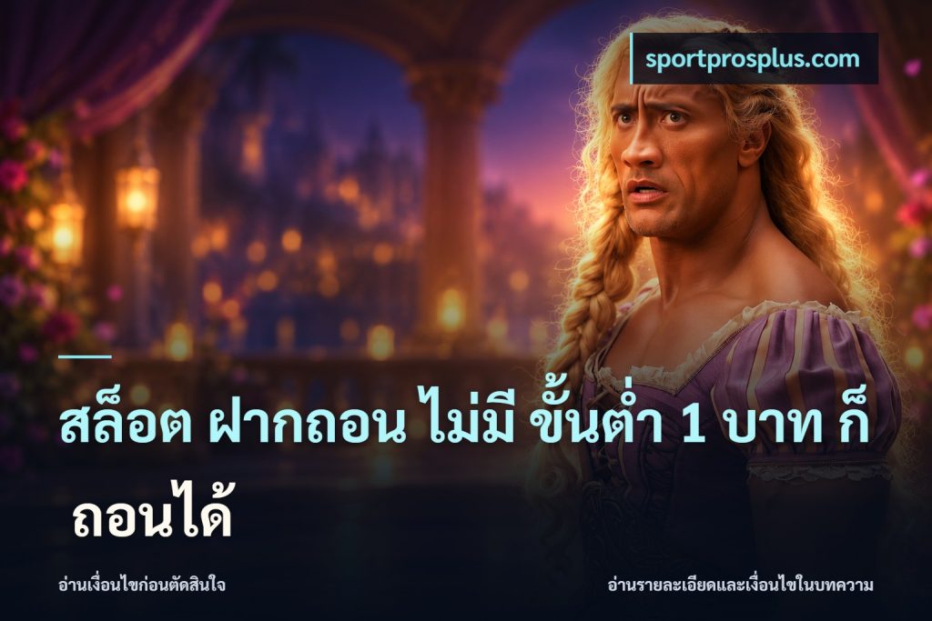 สล็อต ฝากถอน ไม่มี ขั้นต่ำ 1 บาท ก็ ถอนได้