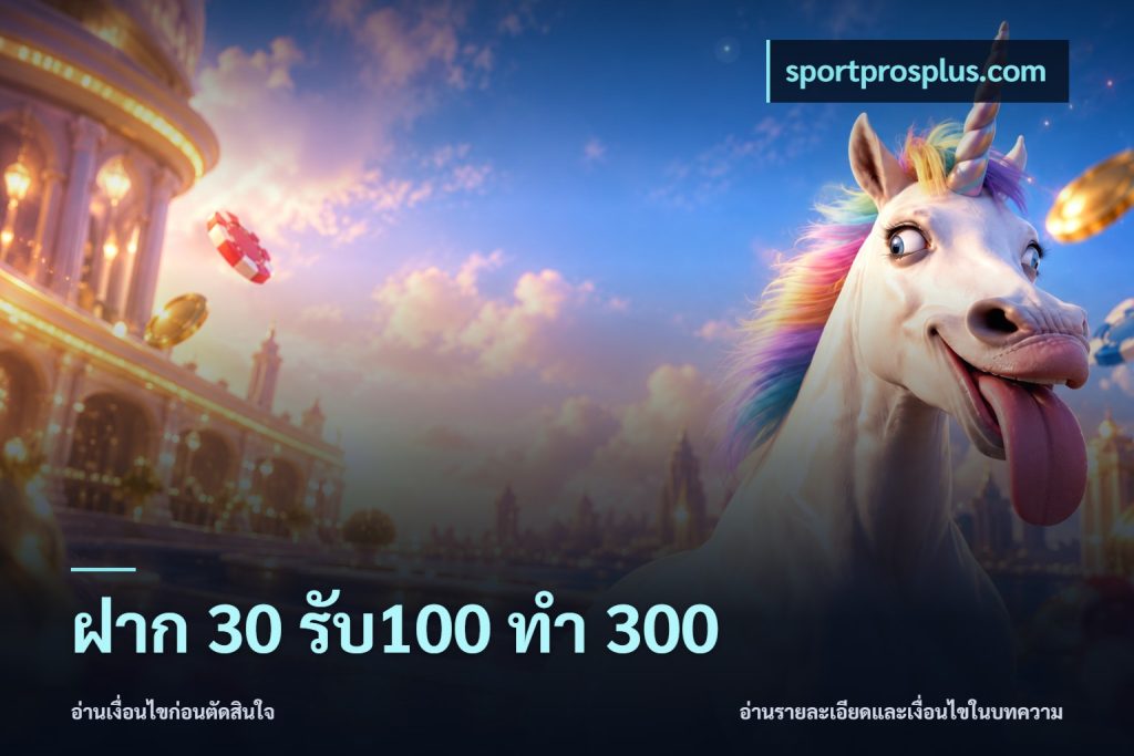 ฝาก 30 รับ100 ทำ 300