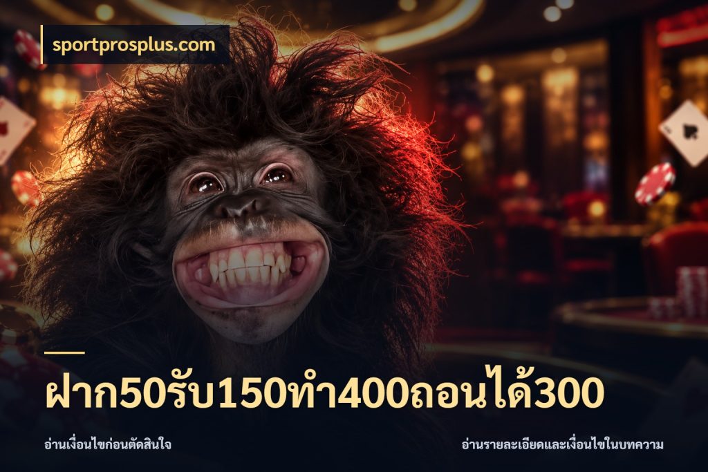 ฝาก50รับ150ทํา400ถอนได้300 จับคู่โบนัสกับสไตล์เกมที่ชอบ กับ sportprosplus.com