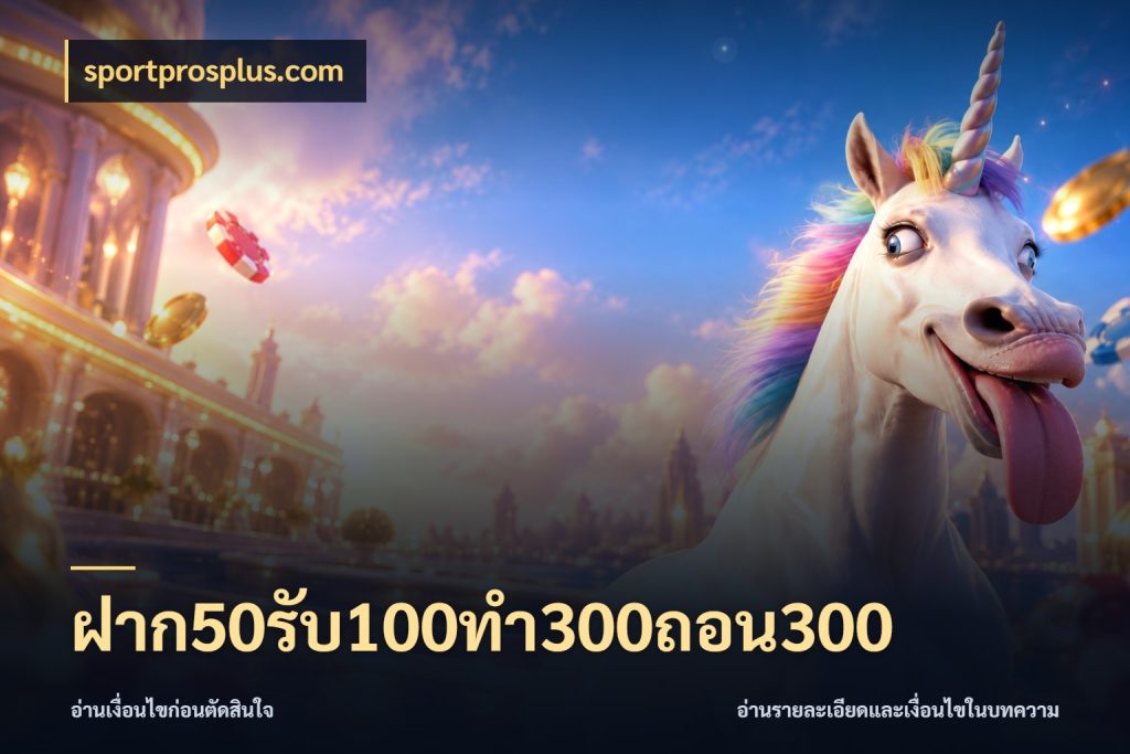 ฝาก50รับ100ทํา300ถอน300 สนุกกับตัวเลือกโปรในสไตล์ของคุณ กับ sportprosplus.com