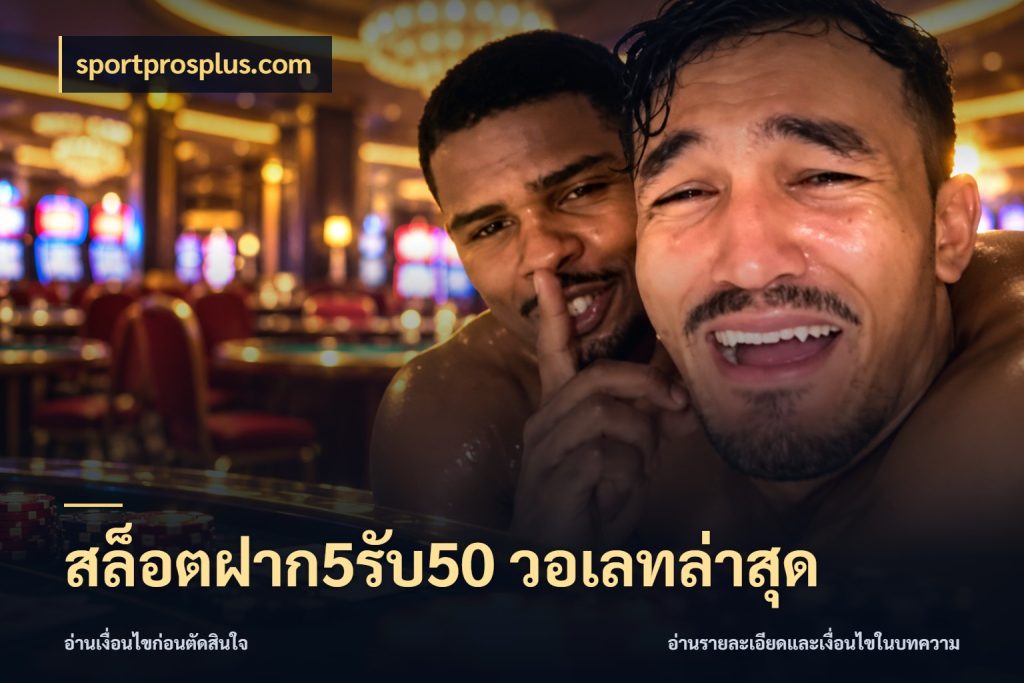 สล็อตฝาก5รับ50 วอเลทล่าสุด โปรกับเกมที่ชอบเลือกให้ตรงสไตล์ ในมุม sportprosplus.com