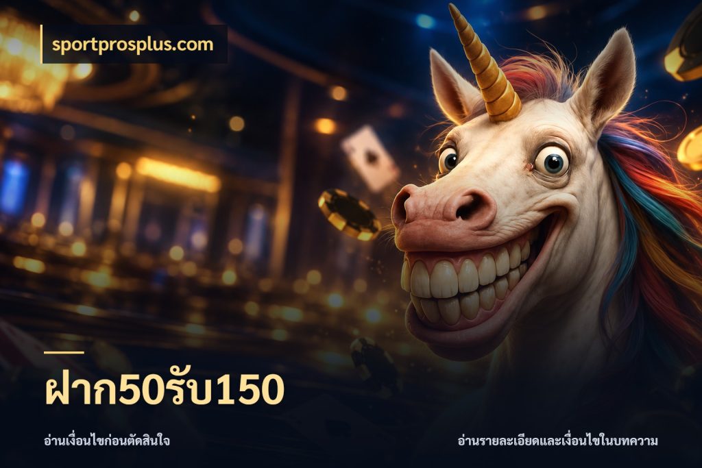 ฝาก50รับ150 เครดิตกับรูปแบบโปรที่ตรงใจ สไตล์ sportprosplus.com