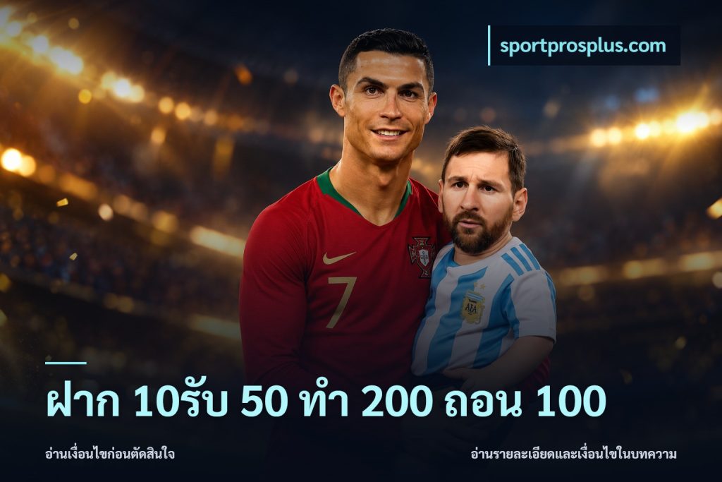 ฝาก 10รับ 50 ทํา 200 ถอน 100