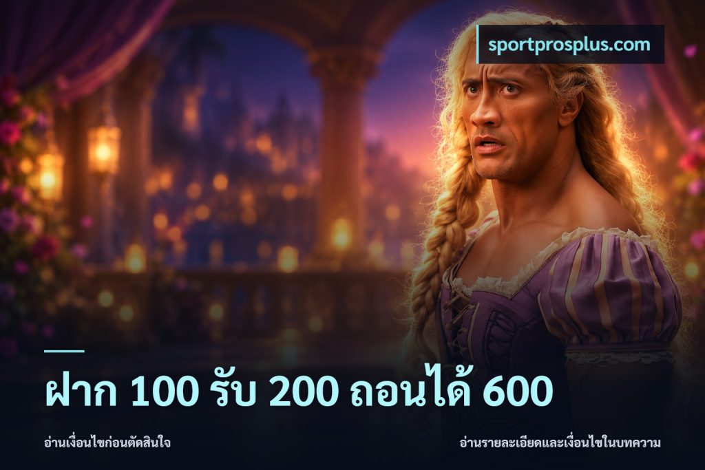 ฝาก 100 รับ 200 ถอนได้ 600
