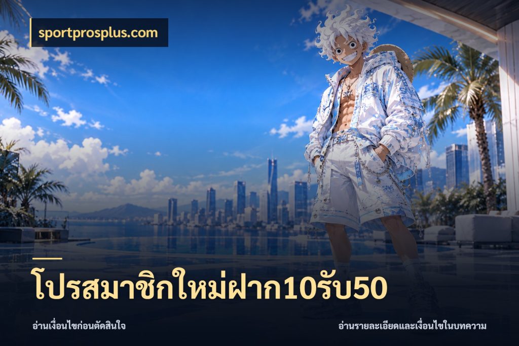 โปรสมาชิกใหม่ฝาก10รับ50 จุดเด่นของเครดิตที่คนชอบเกมอยากรู้ กับ sportprosplus.com
