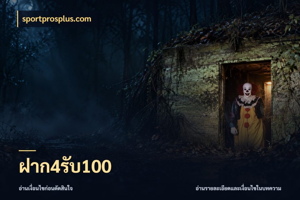 ฝาก4รับ100 จับประเด็นยอดรับก่อนเลือกความสนุก กับ sportprosplus.com