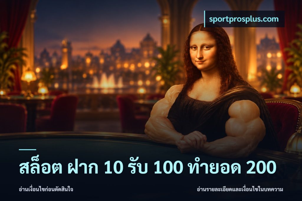 สล็อต ฝาก 10 รับ 100 ทำยอด 200