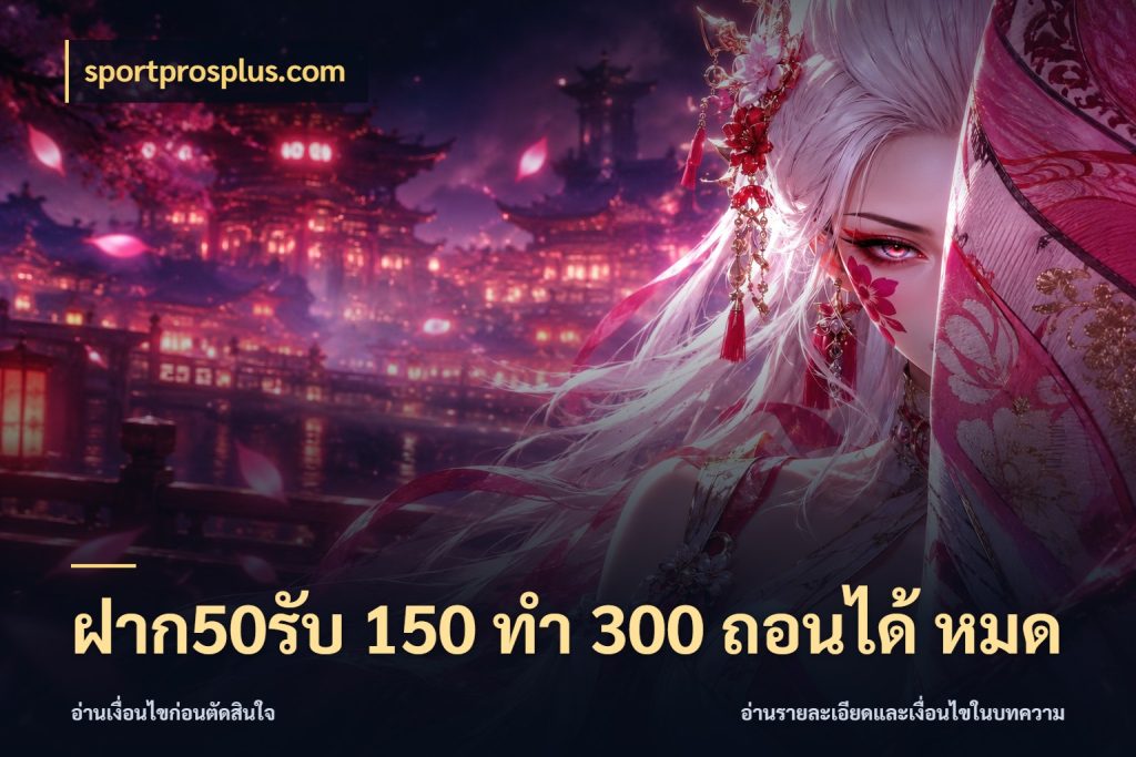 ฝาก50รับ 150 ทำ 300 ถอนได้ หมด รูปแบบโบนัสกับสิทธิ์ของสายเกม สไตล์ sportprosplus.com