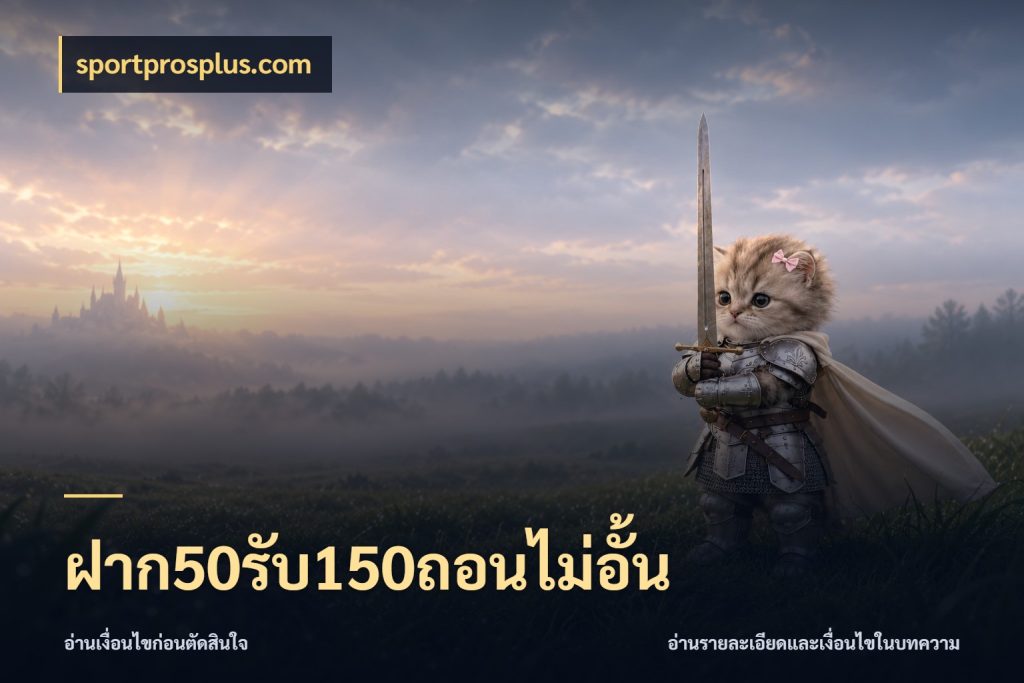 ฝาก50รับ150ถอนไม่อั้น ยอดฝากและยอดรับในมุมของคนชอบลุ้น ในมุม sportprosplus.com
