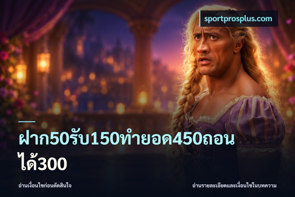 ฝาก50รับ150ทำยอด450ถอนได้300