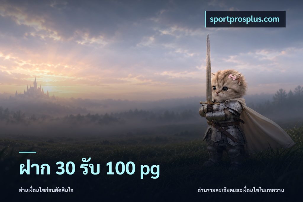 ฝาก 30 รับ 100 pg
