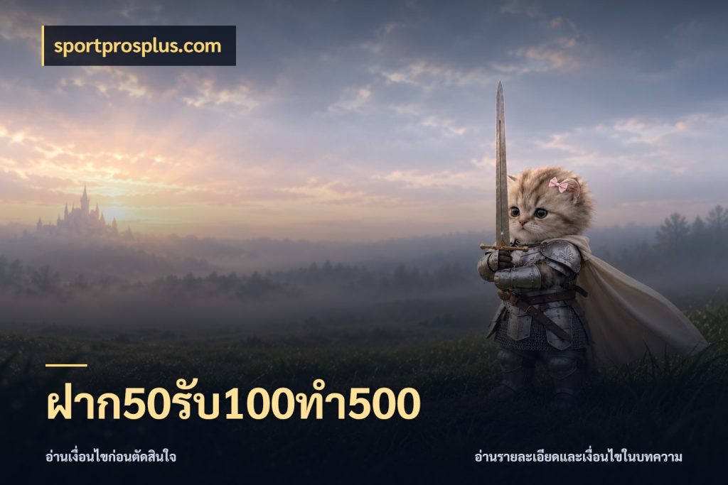 ฝาก50รับ100ทํา500 ยอดฝากและยอดรับในมุมของคนชอบลุ้น สไตล์ sportprosplus.com