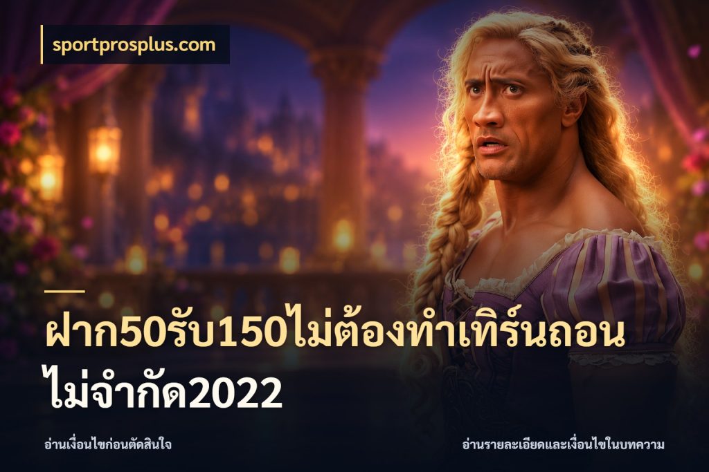 ฝาก50รับ150ไม่ต้องทําเทิร์นถอนไม่จํากัด2022 ยอดฝากและยอดรับในมุมของคนชอบลุ้น สไตล์ sportprosplus.com
