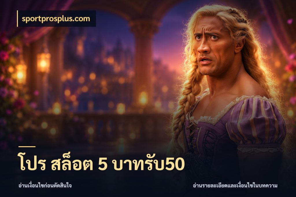 โปร สล็อต 5 บาทรับ50 เครดิตกับรูปแบบโปรที่ตรงใจ ในมุม sportprosplus.com